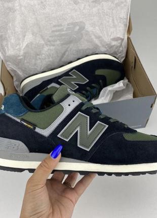 Кроссовки new balance 574 u574kbg green, оригинальные кроссовки консультболанс мужские1 фото