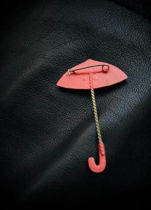 Значок зонтик, парасолька, брошь, брошка ссср2 фото