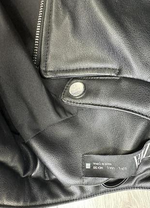 Куртка косуха zara l s черная7 фото