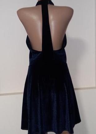 Красивое бархатное велюровое платье платья с открытой спиной3 фото