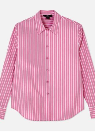 Хорошая современная розовая рубашка в полоску primark размер 44-46