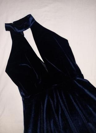 Красивое бархатное велюровое платье платья с открытой спиной7 фото
