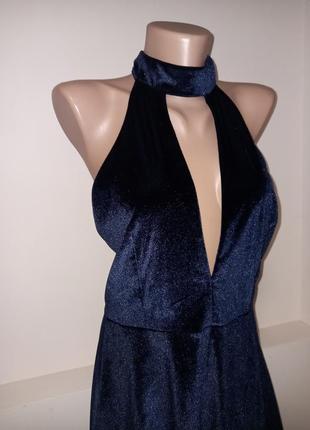Красивое бархатное велюровое платье платья с открытой спиной4 фото