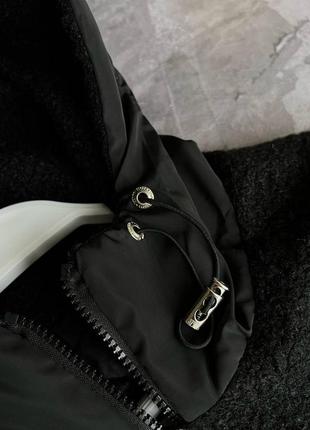 Крута демісезонна плюшева куртка преміум з патчем в стилі stone island якісна брендова стон айленд мішка люксова молодіжна до -59 фото