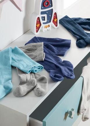 2 шт якісні дитячі бавовняні колготи з махровою стопою від tcm tchibo (чібо), німеччина, 50-56 см