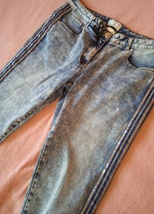 Оригинальные укороченные джинсы батал 52-54 размер2 фото