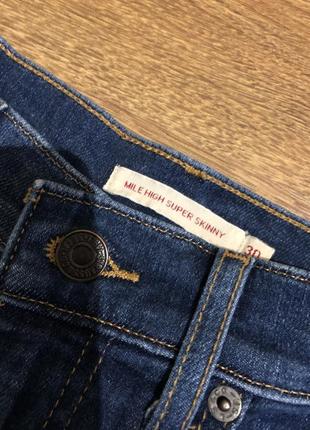 Джинсы levis premium оригинал, скинни темно синие5 фото