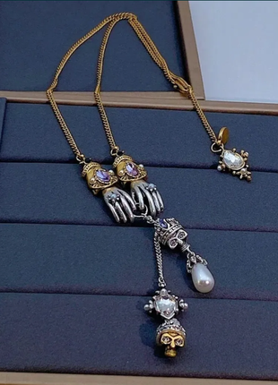 Подвес с кулоном череп alexander mcqueen