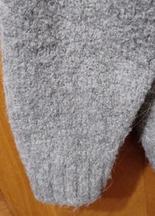 Брендовый объемный теплый оверсайз свитер от h&amp;m с шерстью и альпакой5 фото