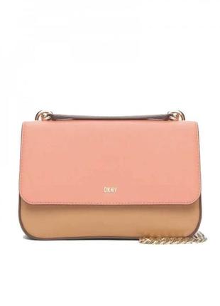 Сумка шкіряна dkny sina flap shoulder bag r2231a14 оригінал