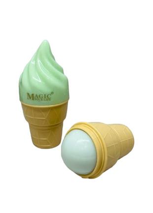 Бальзам для губ зволожуючий magic your life "морозиво", зелений 14 g