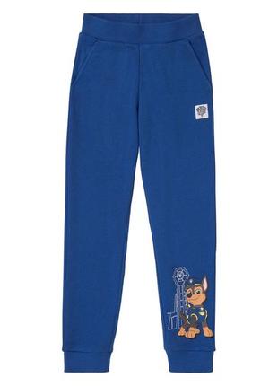 Спортивные штаны джоггеры двунитка для мальчика disney щенячий патруль 375407 синий