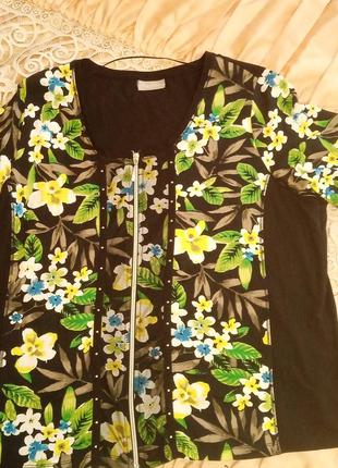 Блузка,кофта, комбинированная известного бренда5 фото