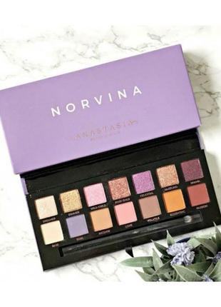 Палитра теней для глаз anastasia beverly hills norvina eye shadow palette (14 оттенков) norvina.