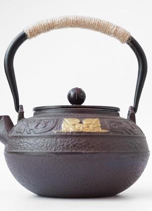 Чайник чугунный тэцубин с ситом "династия мин" 1100мл.