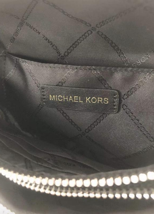 Бананка michael kors  черная поясная сумка женская4 фото