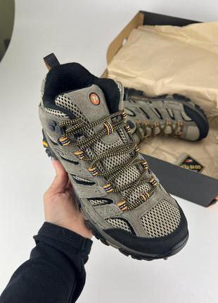 Ботинки merrell moab 2398r mid gore-tex j598233 pecan, оригинальные ботинки мерол замша2 фото