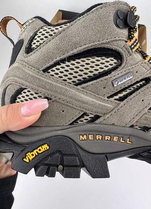 Ботинки merrell moab 2398r mid gore-tex j598233 pecan, оригинальные ботинки мерол замша5 фото