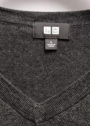 Uniqlo шерстяной джемпер пуловер /7113/6 фото