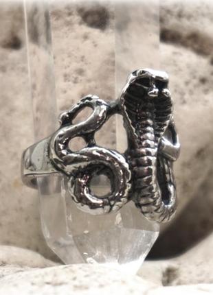 Перстень "boho" нержавеющая сталь кобра1 фото