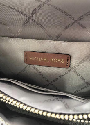 Бананка michael kors  коричневая поясная сумка женская5 фото