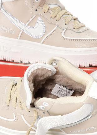 Женские кроссовки с мехом nike air force 1 gore-tex winter (шкіра, хутро)#найк5 фото