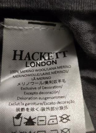 Hackett london regular fit премиальный мериносовый шерстяной джемпер /8149/6 фото