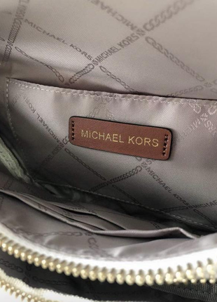 Бананка michael kors  черная поясная сумка женская6 фото