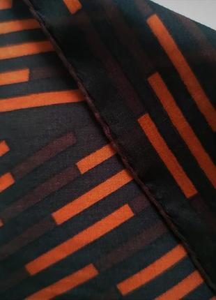 Шелковый винтажный шейный платок lanvin /6666/3 фото