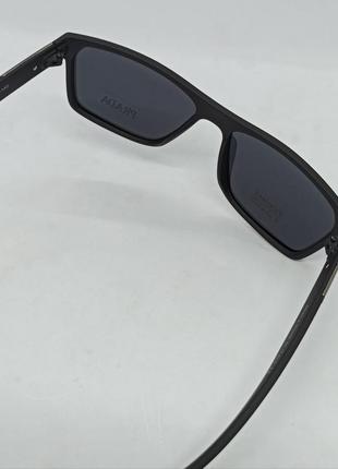 Очки в стиле prada мужские солнцезащитные брендовые в черной матовой оправе5 фото
