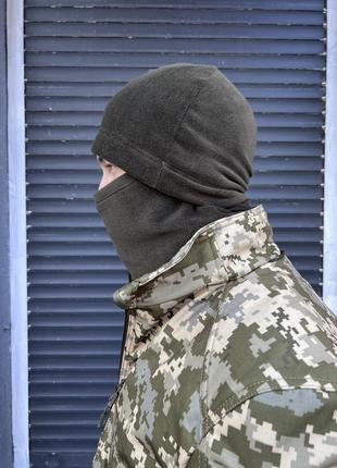 Зимова шапка та баф фліс комплект бафф та шапка зима шапка та бафф зимові3 фото