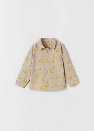 Детская плотная рубашка  zara 2
