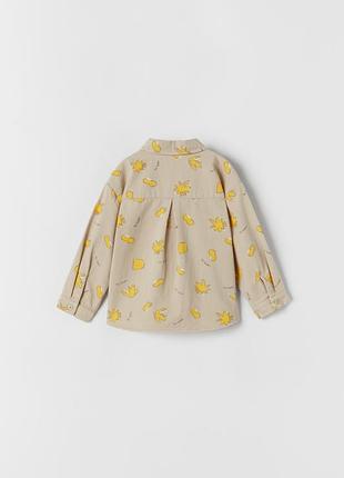 Детская плотная рубашка  zara 3