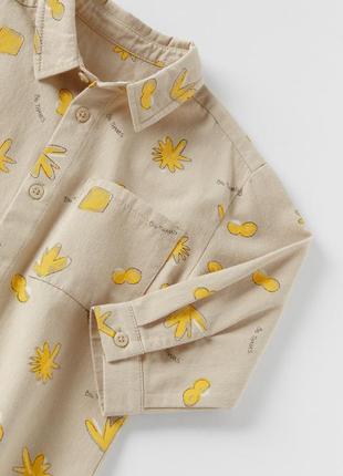 Детская плотная рубашка  zara 4