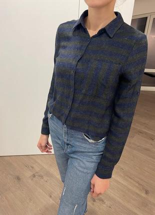 Сорока в клітинку сорочка коротка