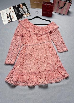 Роскошное кружевное платье river island