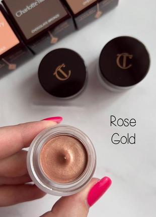 Кремові тіні charlotte tilbury cream eyeshadow - rose gold, 7 мл