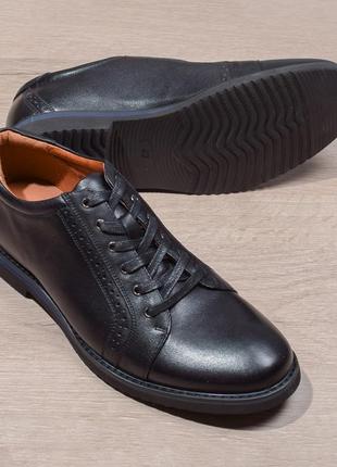 Натуральная кожа  стильные мужские туфли на шнурках модные красивые