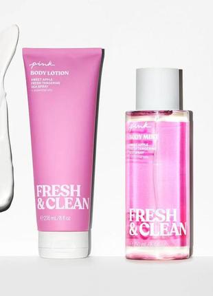 Набор для тела fresh & clean victoria's secret pink