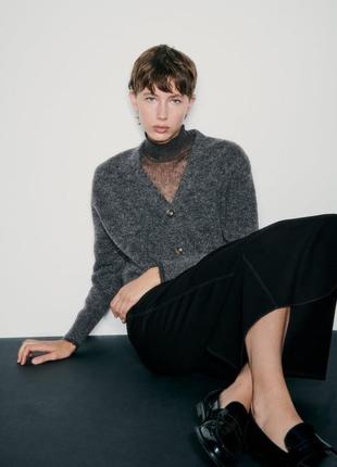 Свитер женский zara<unk> кардиган альпака