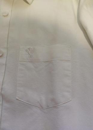 Белая рубашка оксфорд, 135 р, next6 фото