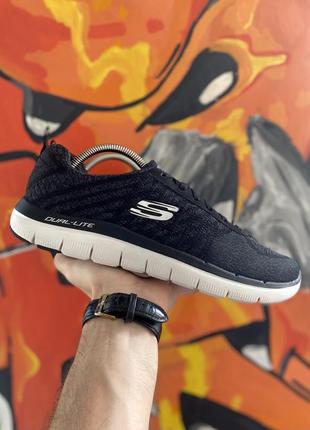 Skechers skech-knit кроссовки 41 размер черные оригинал