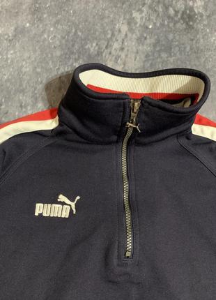 Винтажная спортивная кофта олимпийка зип 1/3 puma king2 фото