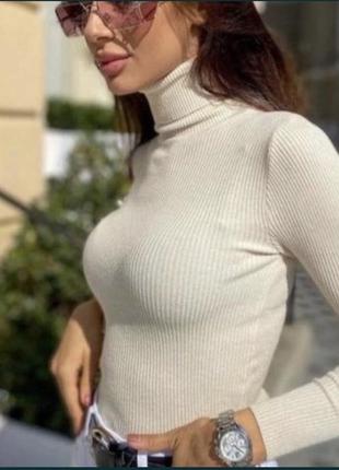 Гольф водолазка свитер молочный айвори бежевый  бренд primark