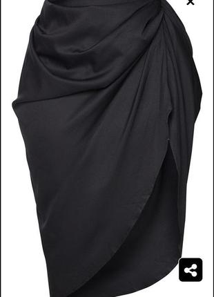 Крутая брендовая юбка юбка асимметричный большой размер4 фото