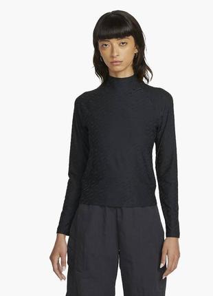 Лонгслів nike womens mock long-sleeve top black dd5098-010