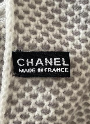 Кашемировый шарф палантин бренд chanel6 фото