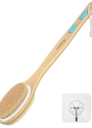 Двостороння щітка для сухого та вологого масажу metene shower dual-sided brush