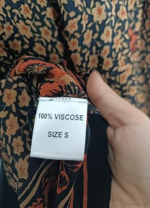 Блуза из вискозы by iris, s, с высокой горловиной.8 фото