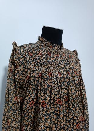 Блуза из вискозы by iris, s, с высокой горловиной.2 фото